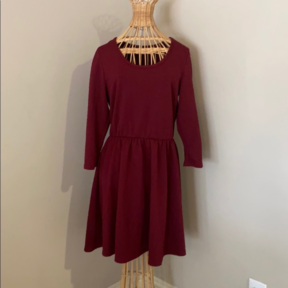 Maroon Dress
